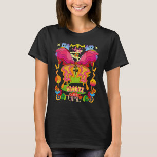 Camiseta Fique Com A Garota Da Groovy Retro Borboleta Do Ar
