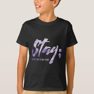 Camiseta Fique Com A Sua História Não É Sobre Suicídio Ment