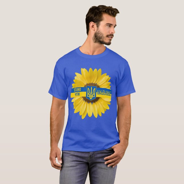 Camiseta Fique com a Ucrânia (Frente Completa)