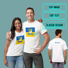 Camiseta Fique com a Ucrânia