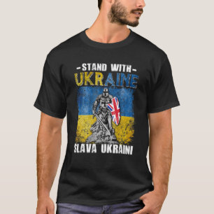 Camiseta Fique Com A Ucrânia Cavaleiro Do Reino Unido Bande