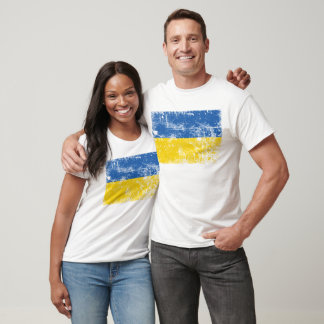 Camiseta Fique com a Ucrânia, invadida pela Rússia 2022