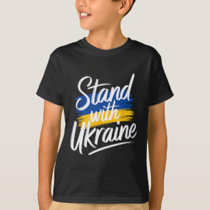 Camiseta Fique Com o Suporte da Ucrânia Solidariedade Paz U