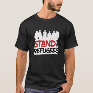 Camiseta Fique Com Refugiados Eu Refugiado Escapo Ajuda Ref