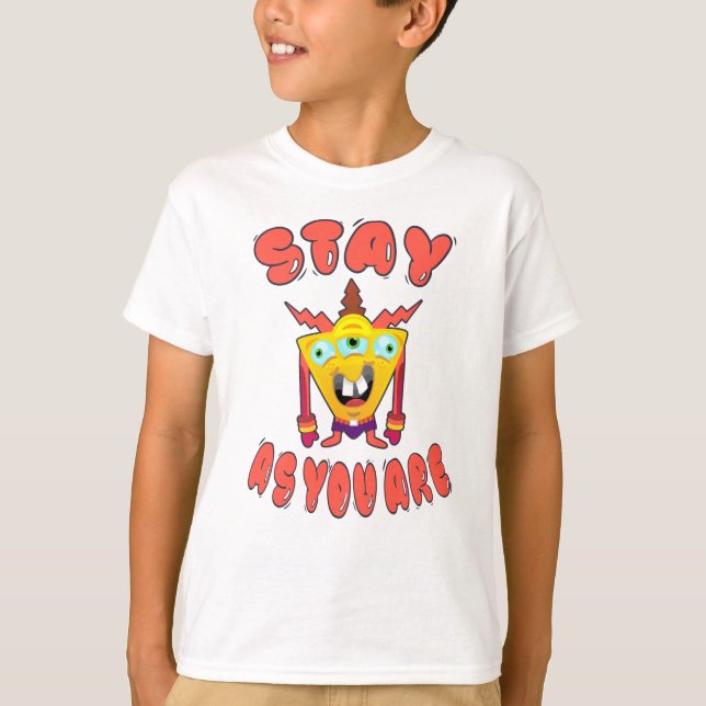 Camiseta Fique como você é (Frente)