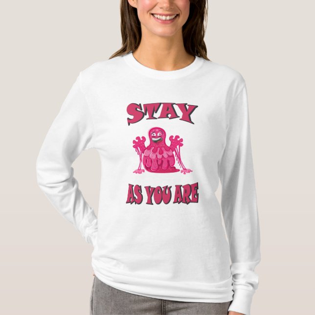 Camiseta Fique como você é (Frente)