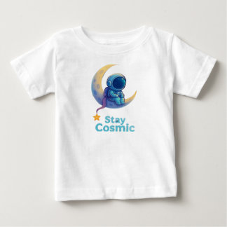 Camiseta “Fique Cósmico” de Bebê Astronauta – Espa