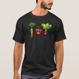 Camiseta Fique Crocante Vegetal Engraçado Em Óculos De Sol