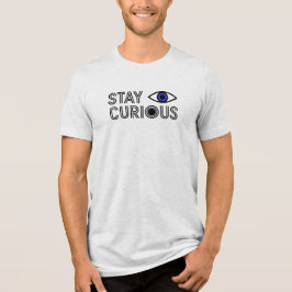 Camiseta Fique Curioso - Design minimalista inspirado nos o