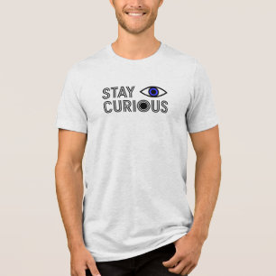 Camiseta Fique Curioso - Design minimalista inspirado nos o