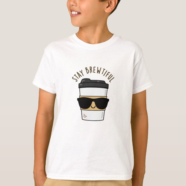 Camiseta Fique De Luz Engraçado Café (Frente)