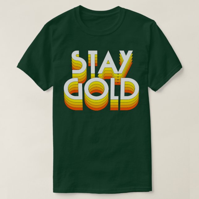 Camiseta Fique Dourado (Frente do Design)