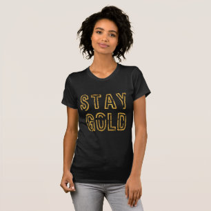 Camiseta Fique Dourado