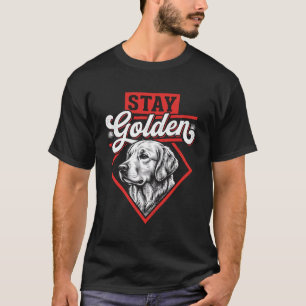 Camiseta Fique Dourado Cão Retriever Dourado