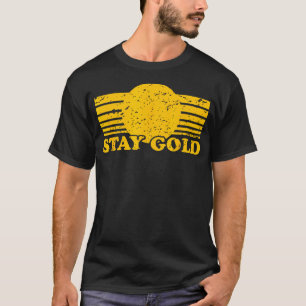 Camiseta Fique Dourado Ponyboy Outiders Book Retro de Filme