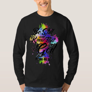 Camiseta Fique E Saiba Que Sou Deus