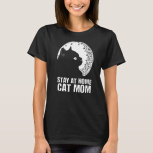 Camiseta Fique em casa Cat Mãe Gato Bonito Gatinho 3