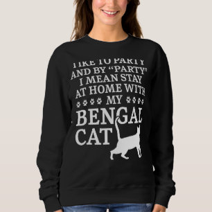 Camiseta Fique em Casa Com Meu Gato Bengal Kitty Meow Leopa