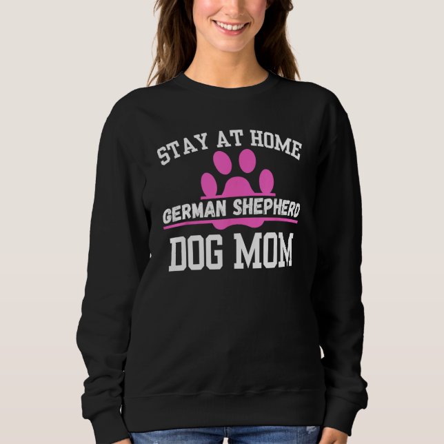 Camiseta Fique Em Casa GERMAN SHEPHERD Cachorro Mãe (Frente)