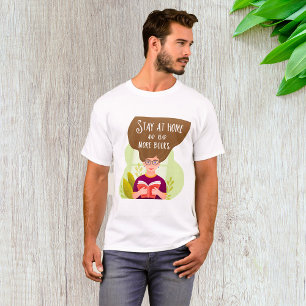 Camiseta Fique em Casa Leia Mais Livros Amante de Livros