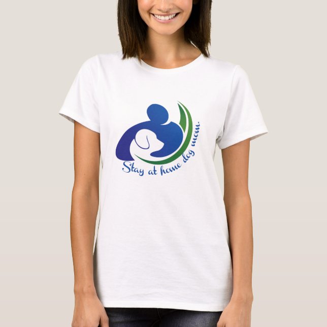 Camiseta Fique em casa, mãe de cachorro (Frente)