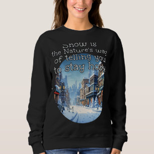 Camiseta Fique em casa no apartamento da cidade para aconch