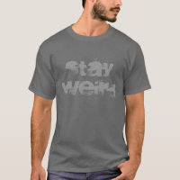 Fique estranha camiseta| Tipografia do aspecto em