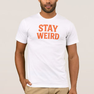 Camiseta Fique Estranho Roupas de Rua Retrô