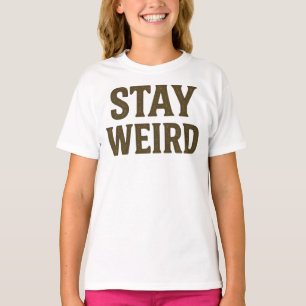Camiseta Fique Estranho Roupas de Rua Retrô