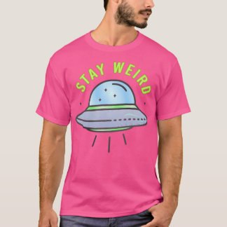 Camiseta Fique estranho - Ufo
