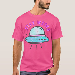 Camiseta Fique estranho - Ufo