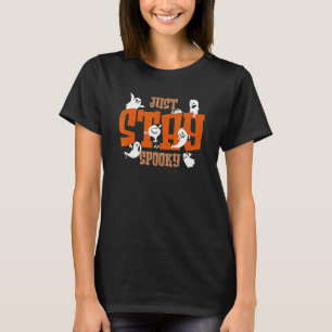 Camiseta Fique Feliz Feliz Halloween - Caveira Fantasma