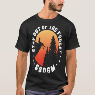 Camiseta Fique Fora Da Vintagem Da Natureza De Acampamento 