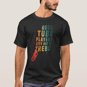 Camiseta Fique Fora Dos Agudos Instrumento Tuba Músico de