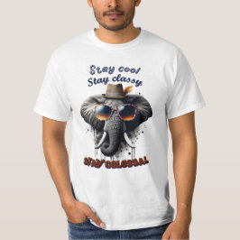 Camiseta Fique Fresco, Fique Elegante, Fique Colossal, Elef