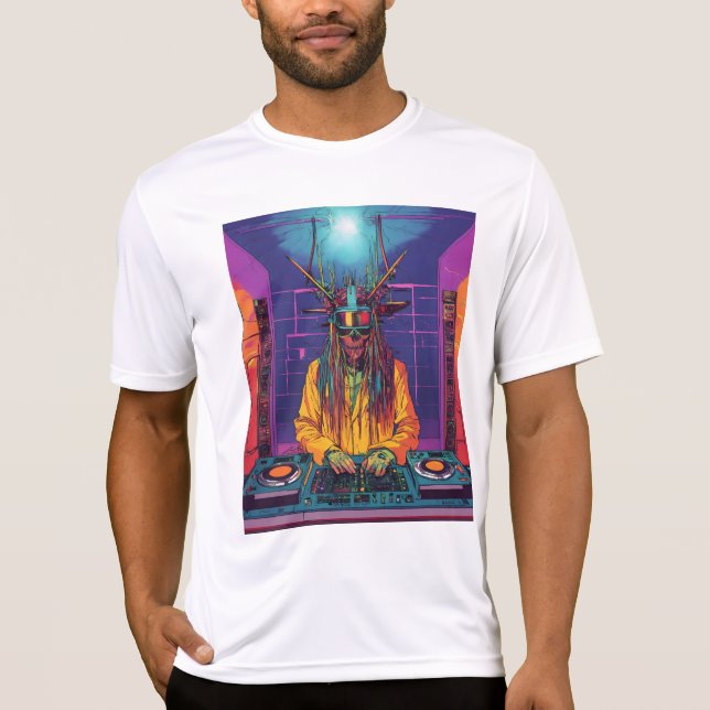 Camiseta "Fique fresco nos pavimentos com o estilo DJ (Frente)