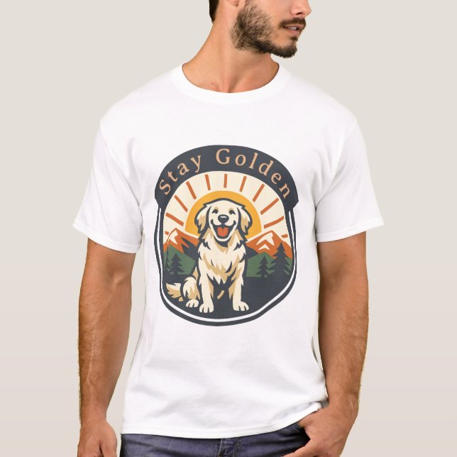 Camiseta Fique Golden Retriever (Frente)