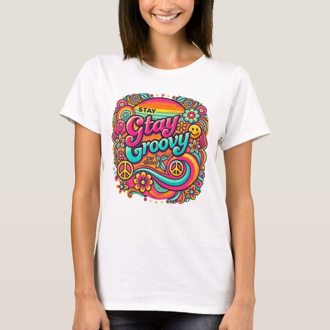 Camiseta Fique Groovy (Frente)