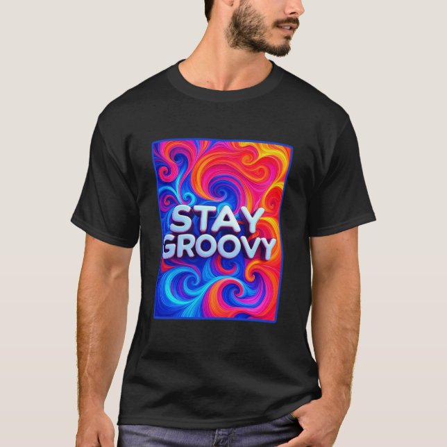 Camiseta Fique Groovy 70s (Frente)