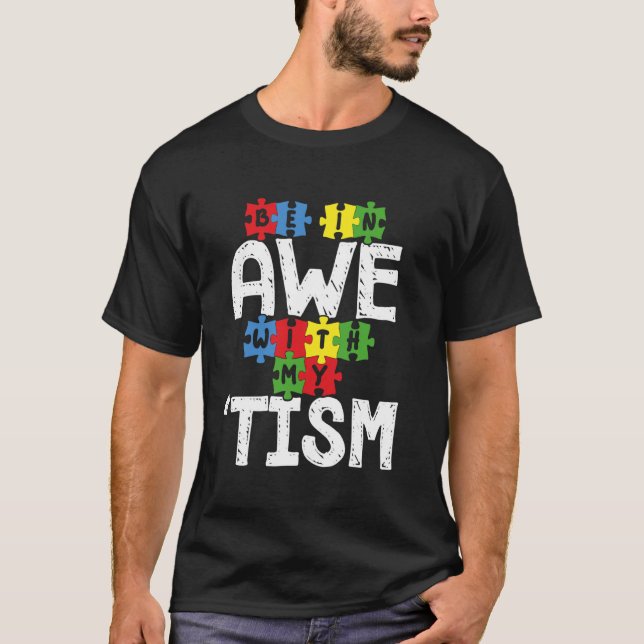 Camiseta Fique impressionado com a conscientização sobre au (Frente)