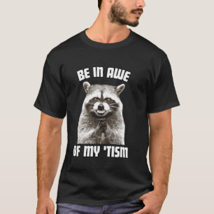 Camiseta Fique impressionado com meu Racoon Retro do Autism