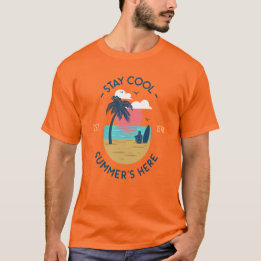 Camiseta Fique Legal Summer's Here Beach Sunset