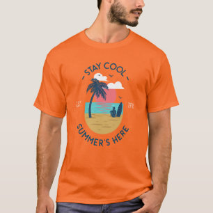 Camiseta Fique Legal Summer's Here Beach Sunset