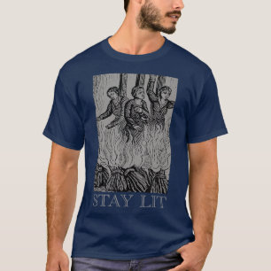Camiseta Fique Lit Occult Satã Bruxa Unsagrada do Baphomet