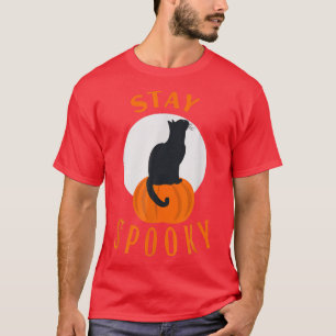 Camiseta Fique Louco Gato Negro Bonito Sentado No Hallowee