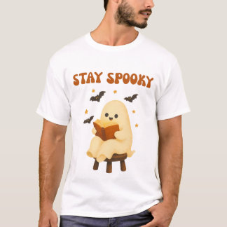 Camiseta Fique Maneiro Lendo Livro de Fantasmas