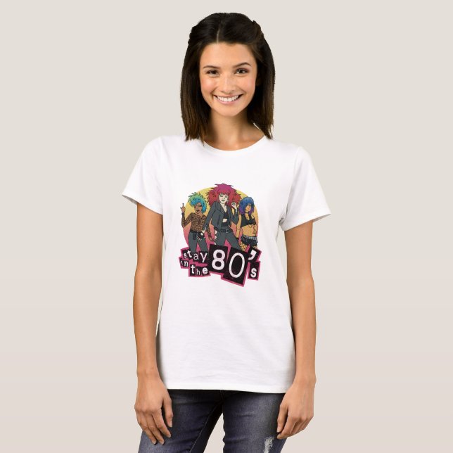 Camiseta Fique no Retro dos anos 80  (Frente Completa)
