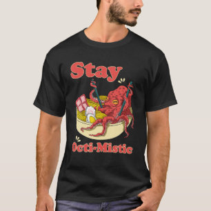 Camiseta Fique Octi-Mística Noodly Squid Entre Em Ramen