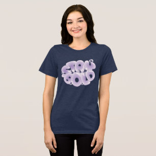 Camiseta Fique Ousado – Tipografia de Bolhas Pastel