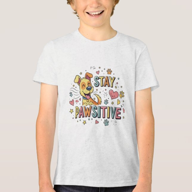 Camiseta Fique Pawsitivo (Frente)